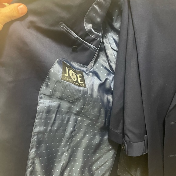 Menswear House, “Joe” collection, Gray Pinstripe Suit & Navy Blue Solid Suit - Picture 4 of 4